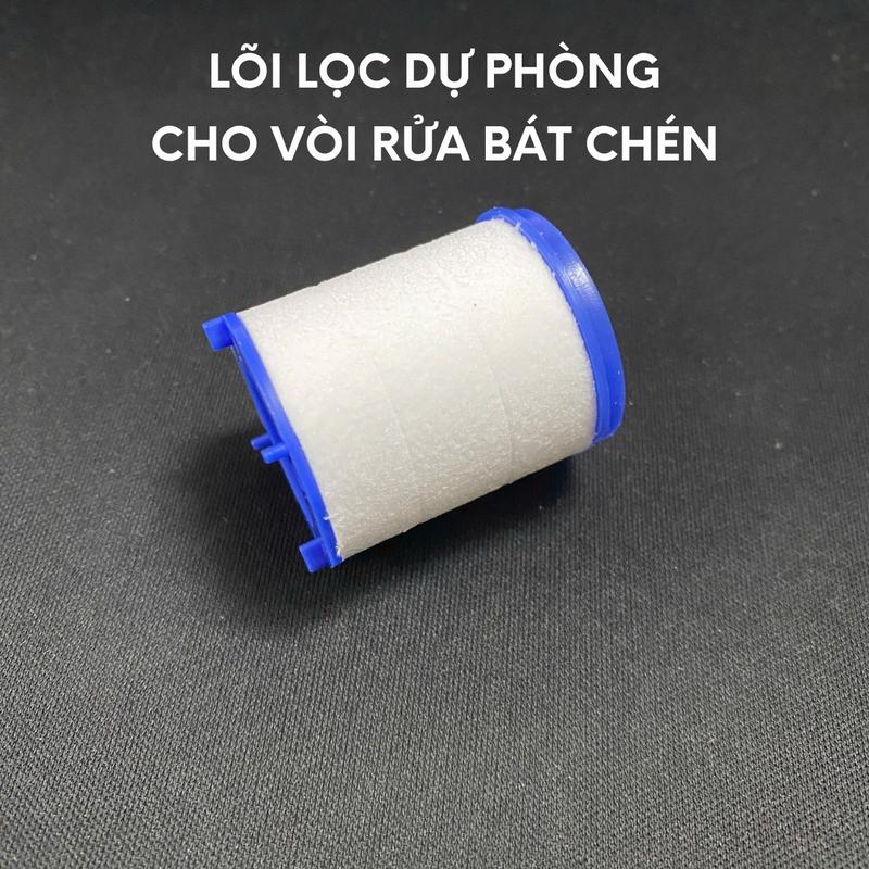 Lõi Lọc Bông PP Thay Thế Cho Đầu Lọc Nước Tại Vòi, Lọc Sạch Cặn Bẩn, Rỉ Sét Vòi Rửa Bát, Chậu Rửa Mặt