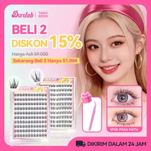 Bulu Mata DOROLAB Bulumata Tiada Gam Diperlukan, Pembesaran Mata, Tahan Lama, Boleh Digunakan Semula, Sesuai untuk Pemula