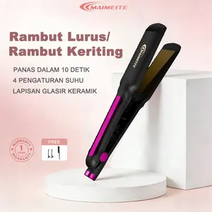 MAIMEITE Catokan Rambut Hair Straightener Curly Catok Rambut Lurus Keriting 2 IN 1 Catokan Pelurus Rambut   Meluruskan Sisir