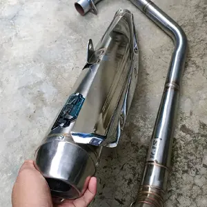 KNALPOT SUPRA FI PNP GL MP CB TIGER KJS ORIGINAL dengan Desain Stainless Steel dan Kualitas Terbaik