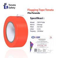 Gambar Flagging Tape Tonata / Pita Survey Penanda Orange 2 cm x 30 m / Pita Penanda Area Proyek / Survey Marking Tape / Pita Pembatas Lokasi Kerja / Aksesoris Safety Lapangan / Pita Penanda Non Perekat untuk Konstruksi, Tambang, dan Survey Lapangan dari Tonata Indonesia Kab. Tangerang 2 Tokopedia