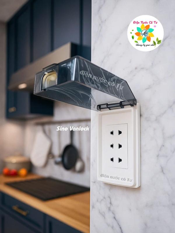  Nắp che mưa chống nước đế che mưa cho ổ điện ổ cắm công tắc nút nhấn chuông cao cấp SINO 