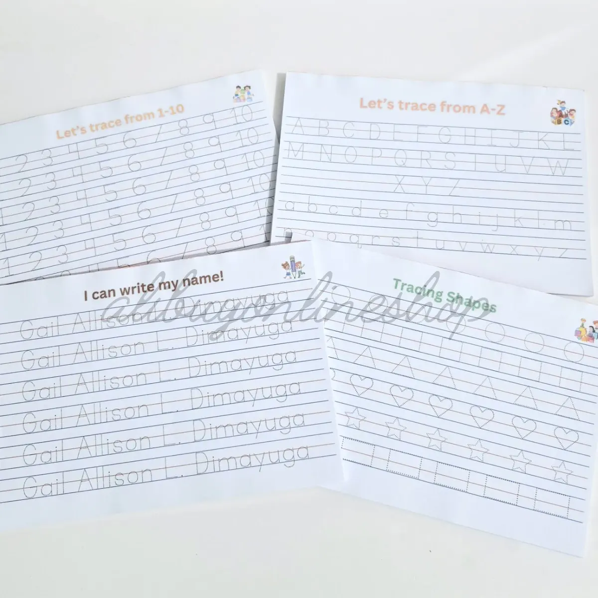 Tracing Pad for Kids | 30 pages | Alphabet, Numbers, Shapes, and Name ...