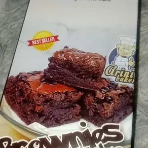 BROWNIES FUDGY (dark chocolate), Lembut dan Chewy | DAYA TAHAN SUHU RUANG 12 HARI