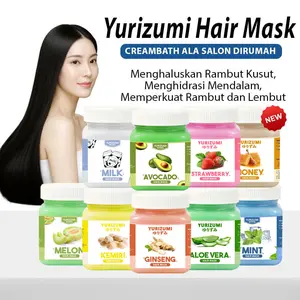 Yurizumi Hair Mask (BPOM) 200gr Masker Creambath Perawatan Rambut Atasi Rambut Rontok Rusak Kusut