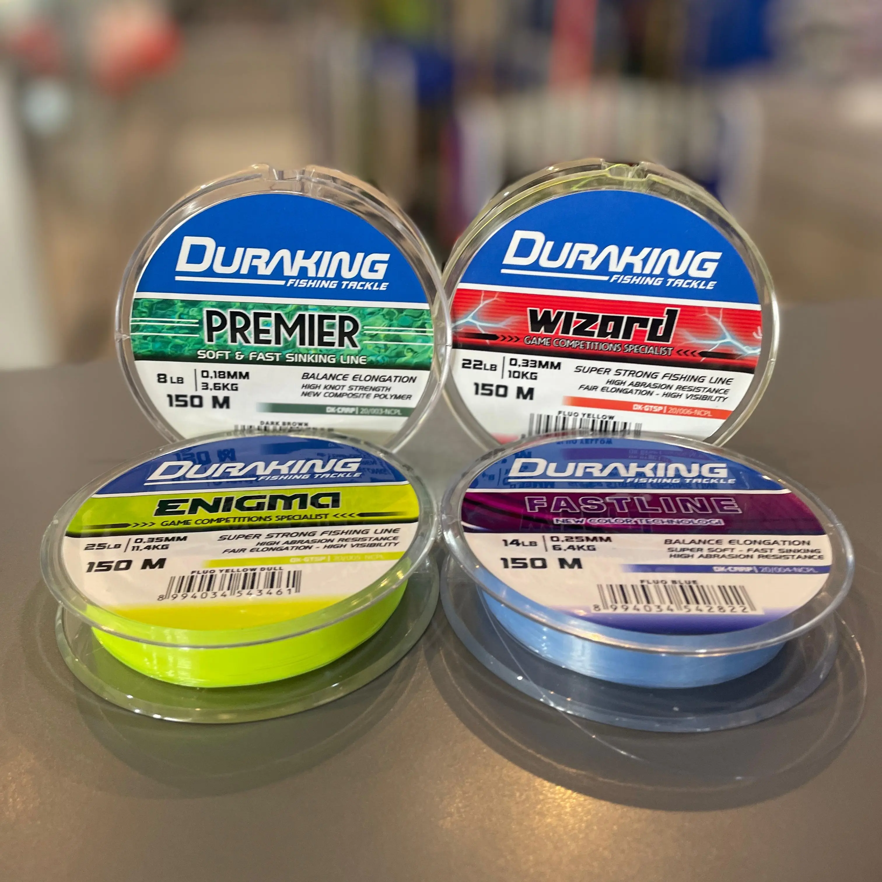 Senar Mono Duraking 150 Meter (Fastline, Enigma, Premier, Wizard) | Tali Pancing Murah Kolaman