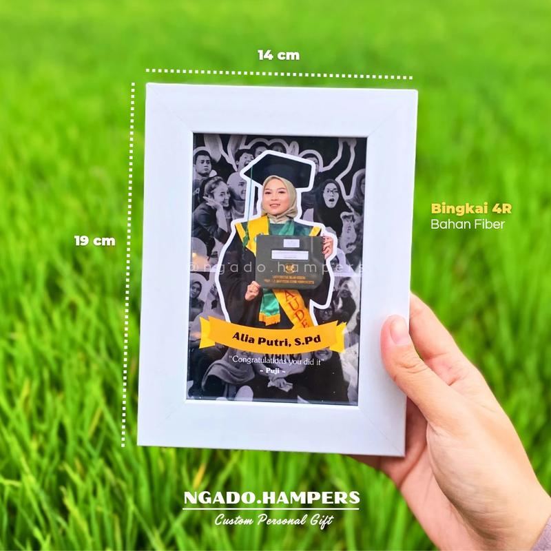 Kado Gift Ulang Tahun Wisuda Cewek Cowok Bingkai Foto + Kaca Aesthetic Murah Lucu Unik 3
