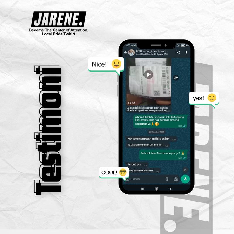 KAOS JARENE - TIDAK SEMUA ANJING BERBENTUK HEWAN BAHAN KATUN COMMBED 24S SABLON DISTRO 8