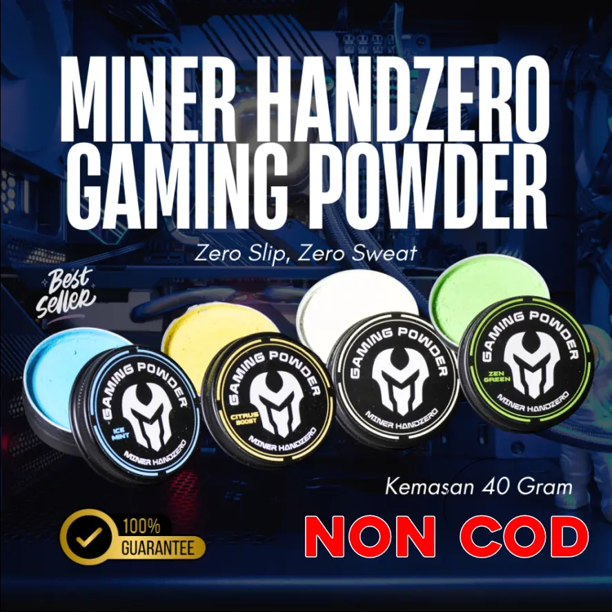 [NON COD] MINER Handzero Bedak Gaming Powder – Bedak Jari Anti Licin Khusus Gamer
