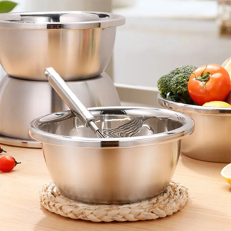 Baskom stainless steel 28 30 32 34 36 38 40cm 2