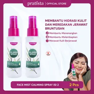 [Exclusive Live] Pratista Bundling Membantu Menenangkan Kulit Beruntusan & Jerawat | Hydrating & Soothing - Untuk Semua Tipe Kulit - Berjerawat | Calming Spray 100ml isi 2