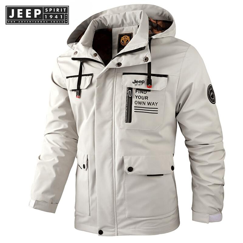 Product Introduction of Jeep Spirit 1941 ESTD-Áo Khoác Chiến Thuật Cho Nam, Áo Hoodie Một Lớp, Chống Gió, Cho Thể Thao Ngoài Trời, Leo Núi 28
