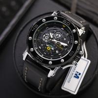 Gambar SEVEN MINUTE M798 JAM TANGAN PRIA ORIGINAL SPORT COWOK TAHAN AIR KULIT QUARTZ - SILVER BLACK-HITAM dari Seven minute Kota Administrasi Jakarta Utara 4 Tokopedia