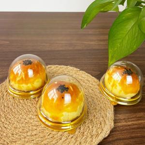 50 portacupcakes de plástico con tapa transparente - Cajas desechables para moldes de pastel de luna para Navidad, Halloween, bodas y cumpleaños - Organizadores de cocina y accesorios de almacenamiento