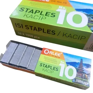 Isi Stapler No 10 ORLEE/Refil Stapler Kecil/Isi Staples Orlee/Stapler Refil Merah Stationery