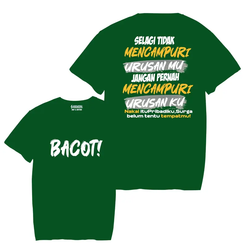 Kaos Bacot S.G.LCLTH Distro Pria Dewasa Baju Kata-Kata Viral Unik dengan Sablon DTF - Motif, Oblong 4