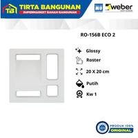 Gambar TRISENSA RO 156B ECO 2 20 X 20 CM ROSTER KERAMIK LOBANG ANGIN VENTILASI KW 1 Putih - PUTIH dari Tirta Bangunan Kota Depok 5 Tokopedia