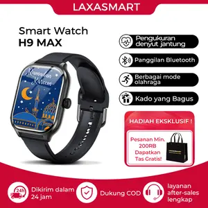 (BISA COD) Jam tangan smartwatch pria cewek, H9 Pro ,smartwatch android ios,parlent active smartwatch,jam pria wanita Pelacakan Denyut Jantung, Gelang Pedometer Heart Rate, 2.01" Layar Full Touch Screen, Bluetooth call,health Monitor, Atur Ponsel Pakai