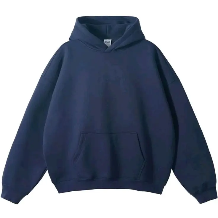 Hoodie boxy polos unisex pria - wanita high quality 2