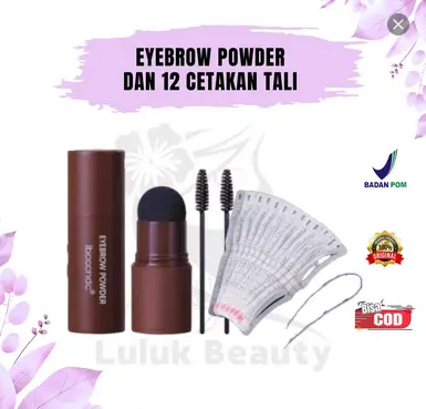 ECER EYEBROW POWDER, KONSILER DAN 12 CETAKAN TALI 1