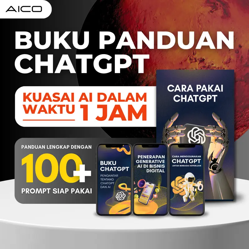AICO - Buku Panduan Cara Pakai Chat GPT Prompt ChatGPT AI001CO 0