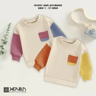 Sweater anak perempuan dan sweater anak laki laki umur 1 2 3 4 5 6 7 8 9 10 11 12 tahun best seller 4
