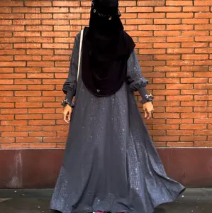 Abaya Embos Azra Palmtrees Motif Bahan Forzaleta - Model Terbaru - Dress, Wanita, Remaja, Dewasa, Pesta, Muslim, Lebaran, Gamis
