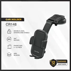 Holder Mobil Lenyes CR148 Dudukan HP Kuat dan Aman untuk Dashboard atau Kaca