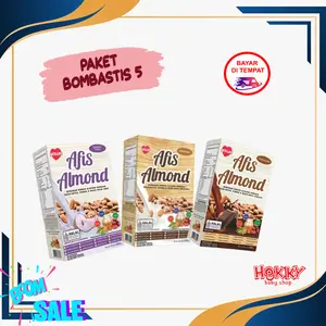 [ Paket Bombastis 5 ] - Paket 3 Box Afis Susu Almon Pelancar asi Booster Bayi