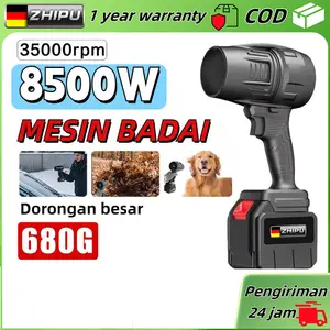 Blower Angin Mini ZHIPU 8500W Cordless Brushless Portable Baterai Tahan Lama Powerful