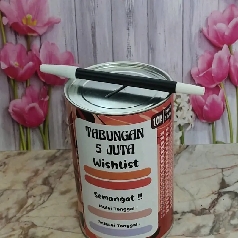 CELENGAN TARGET CELENGAN KOIN TARGET 5 JT BUKA TUTUP DAN PERMANEN SMAL (S) Plastik 6