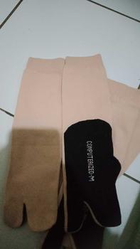 Product Review of kaos kaki jempol Wanita Nilon Cream Telapak hitam Ukuran S/M/L NON KEMAS Dewasa Lembut Remaja Tebal Panjang from C**🧁 1