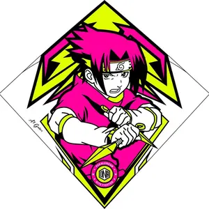 KERTAS LAYANGAN SUKHOI STABILO 3 WARNA MOTIF SASUKE