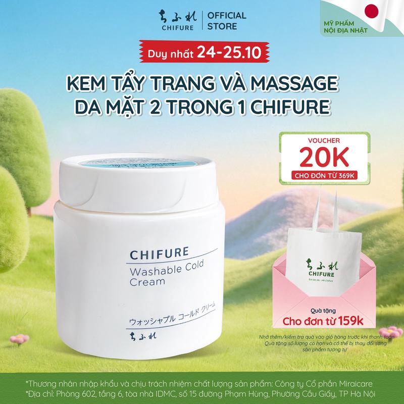 Tẩy trang dạng kem Chifure Washable Cold Cream-300g
