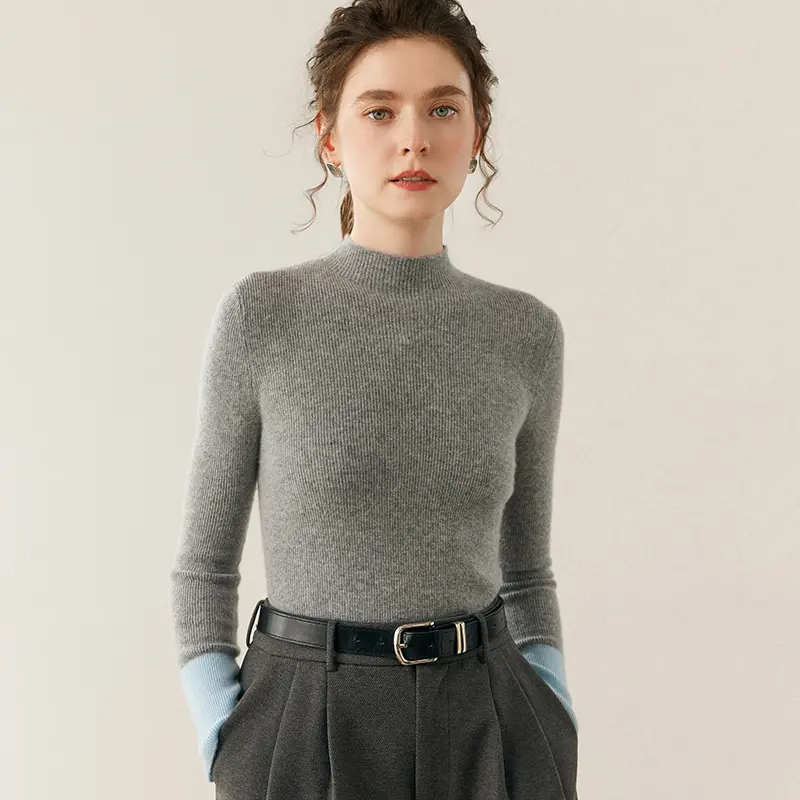 Women Cas ere Slimming Sweaters Long S ve Mo -Ne Pullover 100% Cas ere ttom Top Autumn Winter Slim Knitted Clothing