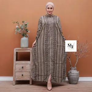 Gamis motif Cantika rayon premium busui friendly by batikm3 collection Gamis Busana Muslim Wanita Panjang