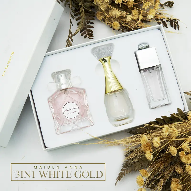 MAIDENN ANNA 3IN1 I EDP Perfume Wanita White Gold 30Ml 0
