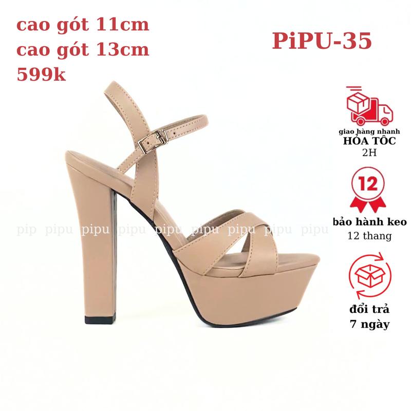 giày cao gót 11cm và 13cm ,giày nữ, giày cao gót đế đúp gót trụ sandals thời trang,catwalk DéP Shoes