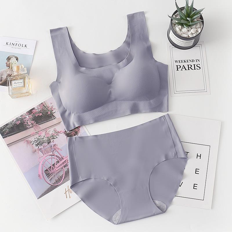 Bra Seamless Pakaian Dalam Wanita BH Tipis Busa Bra Pink gaya Jepang Bahan adem Nyaman 3