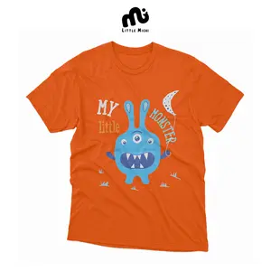 Litlle Michi Atasan Kaos Anak Pendek Laki Laki Perempuan Cotton Usia 2-8 Tahun - Monstrokids - Ember Chomp