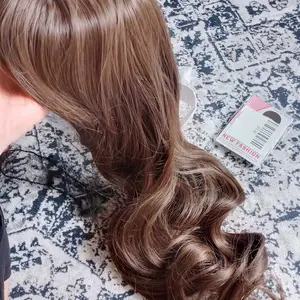 Wig wanita full kepala wig rambut panjang curly wig panjang 60cm rambut panjang wanita wig curly rambut imitasi alami kepala wig korean style wik rambut wanita panjang wig tanpa poni hair  clip rambut  palsu wig anti razia rambut