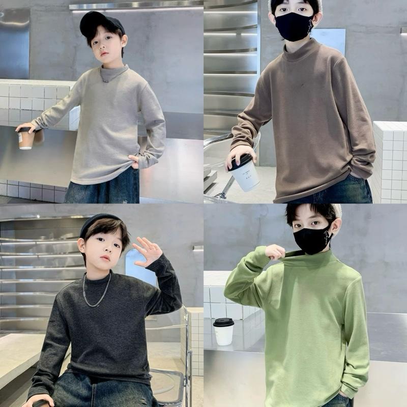 ÁO GIỮ NHIỆT BÉ TRAI CHẤT ZIP LÔNG MỀM DÀY DẶN 7 MÀU ĐƠN GIẢN