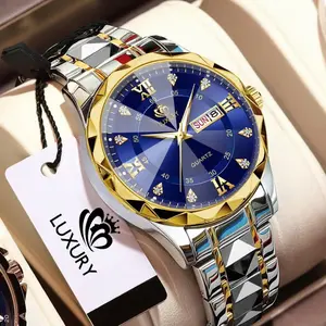 [ Komen “ MAU “ 5 Kali ] Jam Tangan Pria JP44 Terbaru Rantai Stainless Steel Anti Air B2521