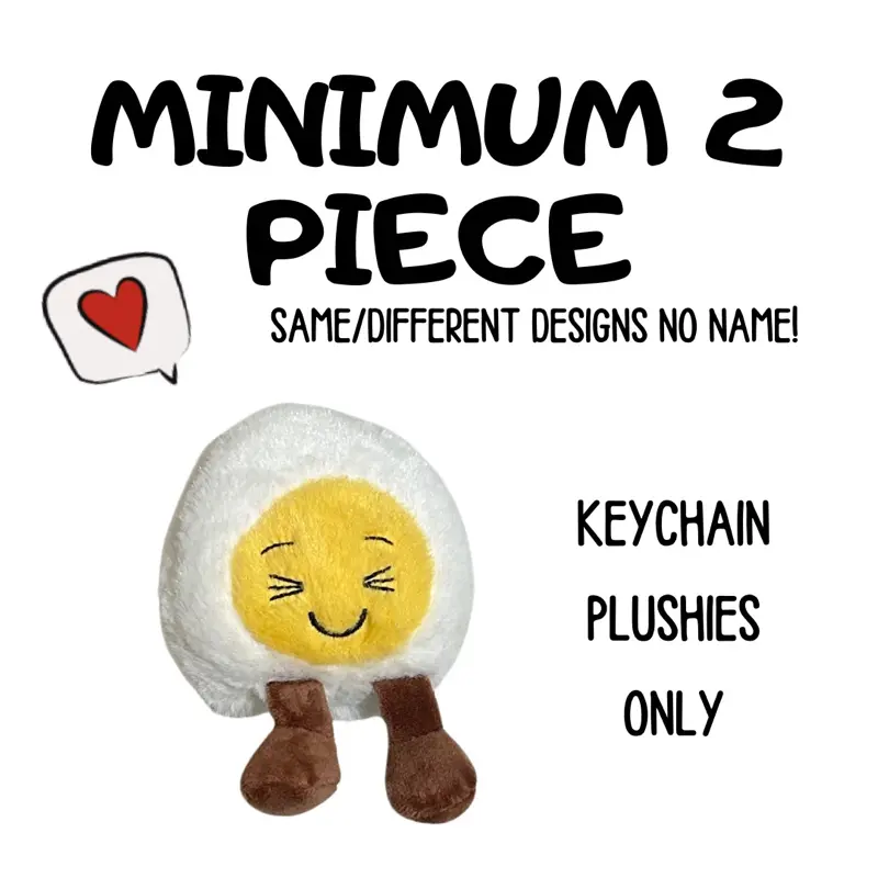 Minimum 2 Pieces Same Or Different Designs Plushies Keychain Inspired Jellycat - Quick & Efficient Delivery Time - SG STOCKS Available