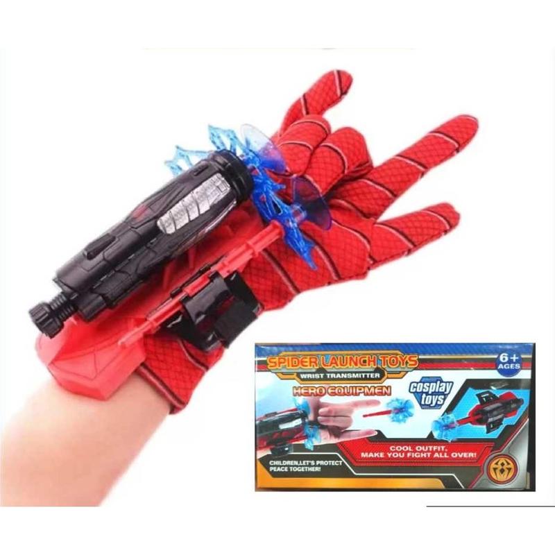 Mainan anak tembak tembakan sarung tangan action figure super hero spiderman Toy 0