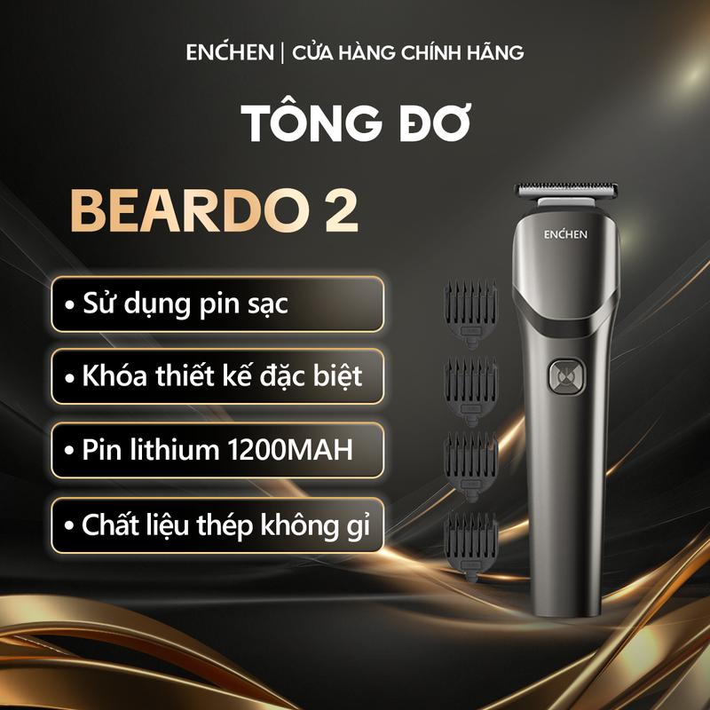 Tông đơ cắt tóc Enchen Beardo 2 - Động cơ mạnh mẽ- Bảo vệ an toàn - BH 6 tháng