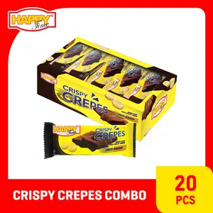 Happy Time Crispy Crepes Combo (1 Pack Isi 20 Pcs) Cemilan Cookies Kering
