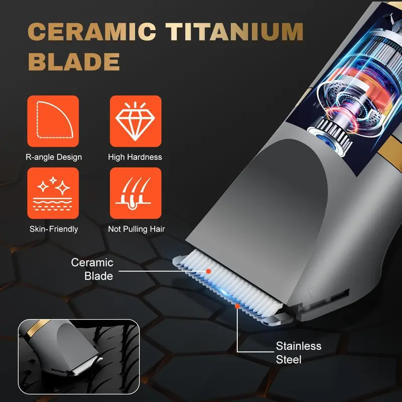 3 in 1 Body Trimmer for Men Ball Pubic Hair Trimmer Body Foil Shaver Razor Nose Ear Waterproof Wet Dry Groomer LED Display 3