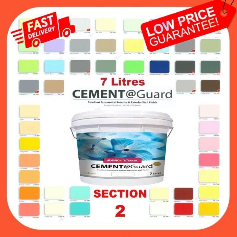 7 Litre SANCora Cement Guard Emulsion Paint- Interior/Exterior/Ceiling ...