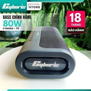 Loa Bluetooth Cyboris T9 Công suất 80W Loa siêu Bass Chống nước IPX5 Pin 10400mAh. Bảo hành chính hãng 18 tháng. Củ Loa Nghe Nhạc loa bluetooth mini